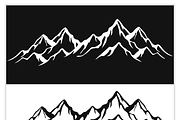 Stylized Mountain Vector Set, a Technology Illustration by CarWrap design (Thumbnail 2 of 4)