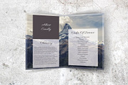Mountain Peak Funeral Program, a Brochure Template by Final Tribute (Thumbnail 3 of 5)