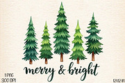 Merry And Bright PNG, an Illustration by Designworld (Thumbnail 1 of 5)