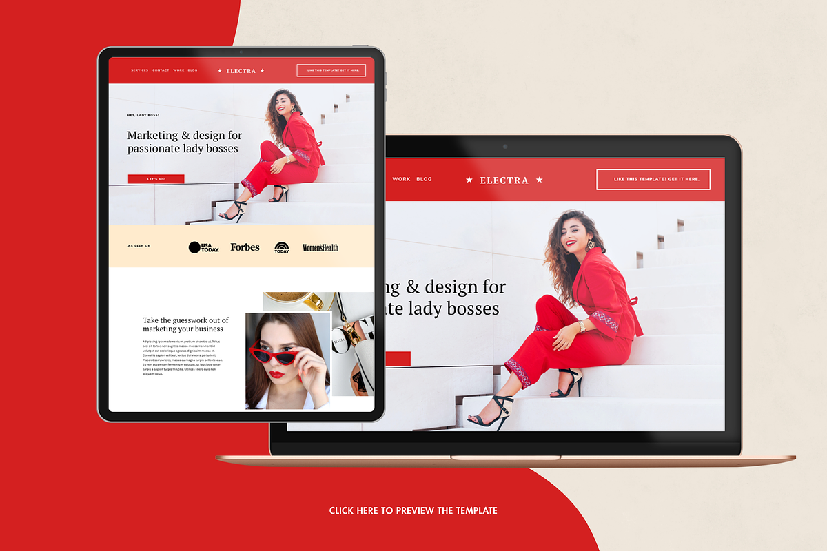 Squarespace Template: Electra, a Squarespace Template by Applet Studio (Photo 1 of 5)