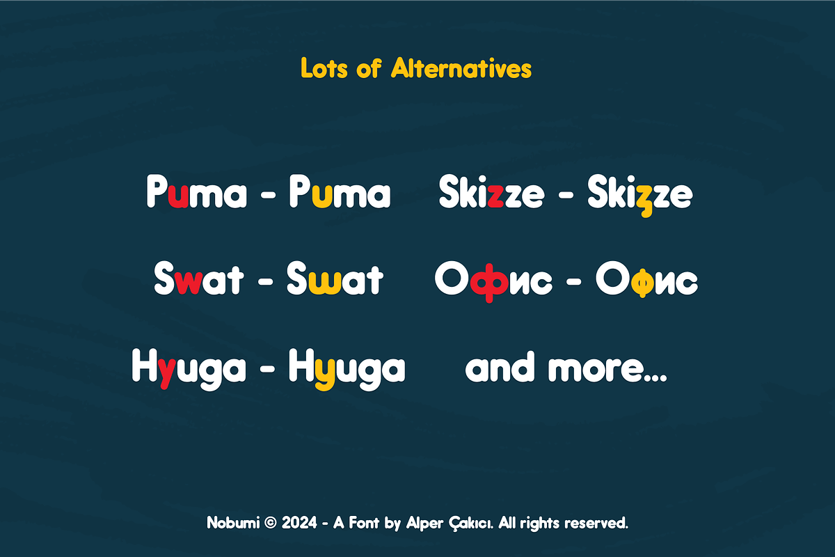 Nobumi Font Family - 29 Fonts, a Sans Serif Font by alpercakici (Photo 8 of 11)