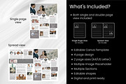 Canva Newsletter Template Wedding, a Flyer Template by PixelCraft (Thumbnail 6 of 15)