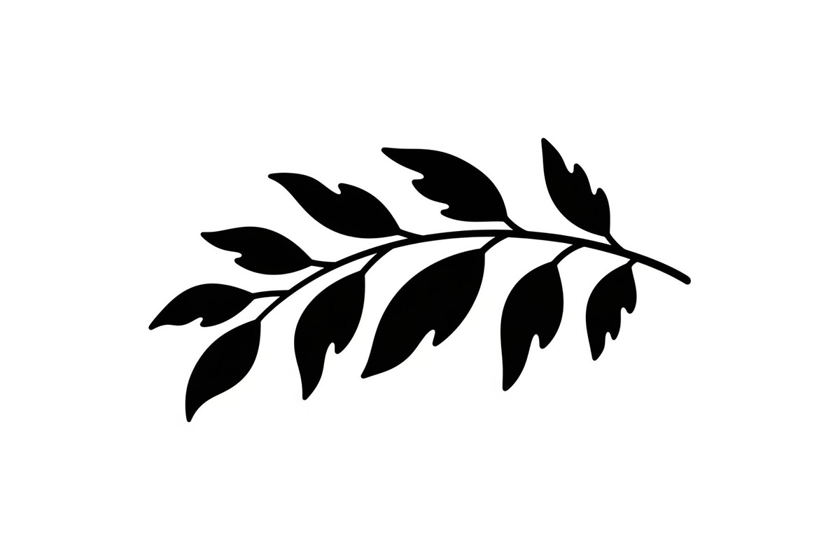 Botanical Leaf Silhouette Bundle, an Illustration by yasushie (Photo 27 of 51)
