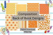8 Shades of Orange Composition Books, a Pattern Graphic by SmallTownDigital (Thumbnail 2 of 3)