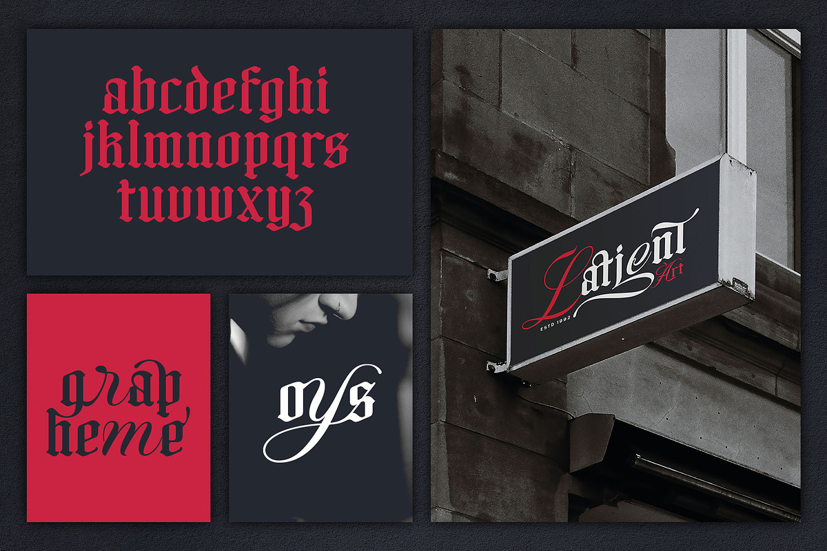 Boomsong Typeface, a Blackletter Font by alit design (Photo 13 of 16)