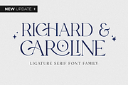Richard & Caroline Family *Update*, a Serif Font by Silverdav (Thumbnail 1 of 10)