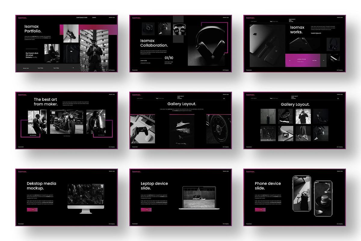 Isomax  – Business PowerPoint, a Presentation Template by Dens Creative Studio (Photo 4 of 6)