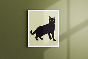 Abstract Cat Clipart