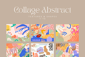 Abstract Collage Cutout Shapes