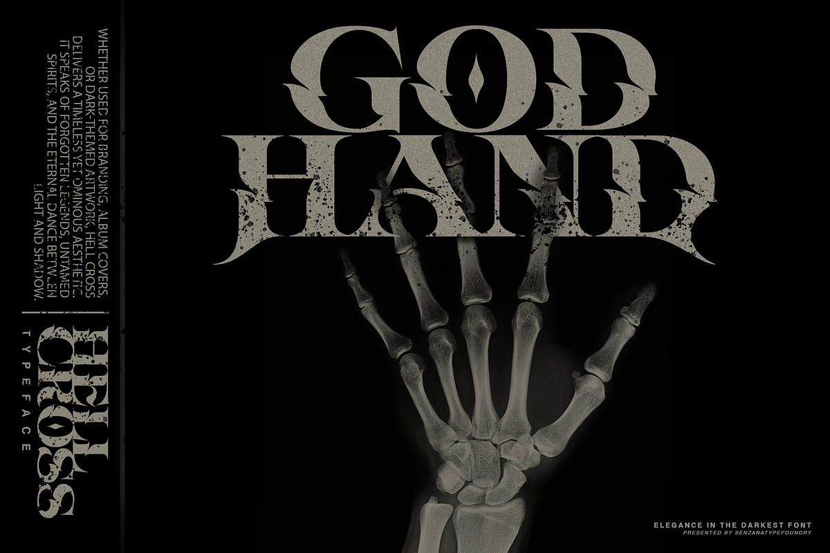 Hell Cross, a Blackletter Font by senzana (Photo 3 of 8)