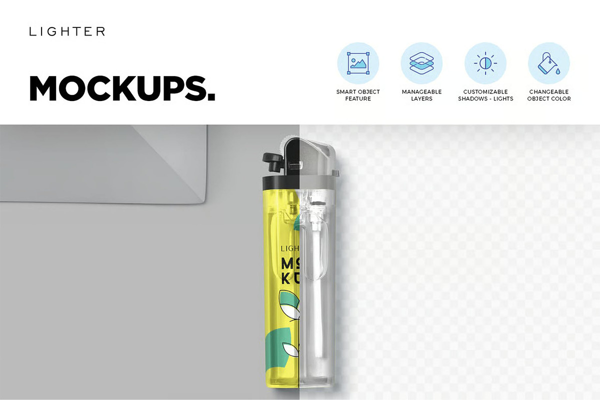Disposable Lighter Mockups, a Product Mockup by megostudi0 (Photo 7 of 7)