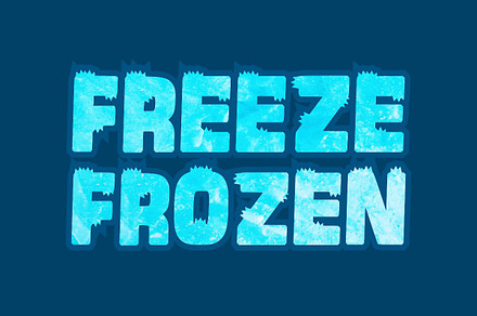 Freeze Frozen, a Script Font by Infinity art Studio