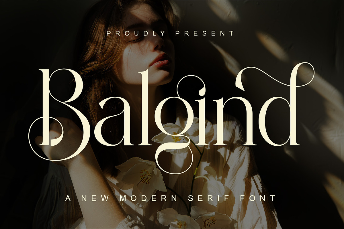 Balgind Modern Serif Font, a Serif Font by Alfinart (Photo 1 of 10)