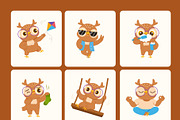 60 Owl Characters Illustration, an Animal Illustration by Brickclay (Thumbnail 12 of 12)