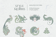 Style of Morris. Set of 100 vectors., a Pattern Graphic by Varvara Gorbash (Thumbnail 12 of 12)