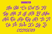 Shoulder Script Font, a Script Font by Arendxstudio (Thumbnail 8 of 9)