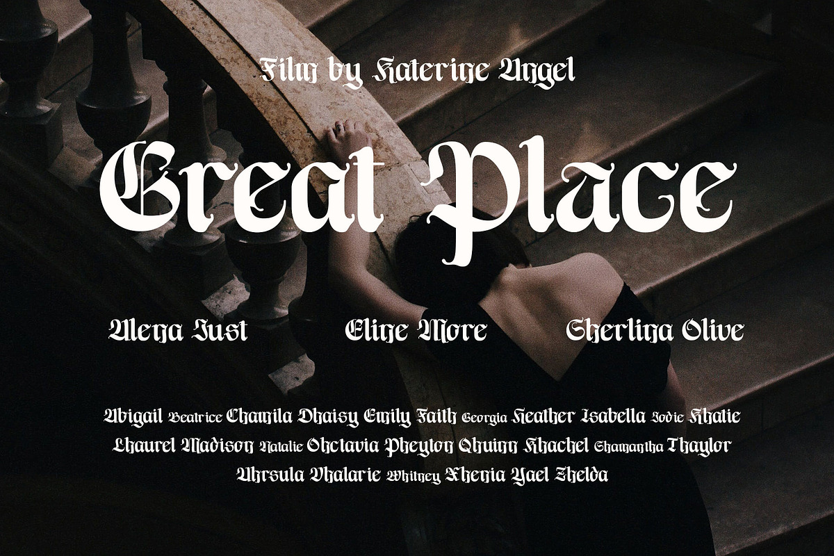 Regano Classic BlackLetter Font, a Blackletter Font by RantautypeStudio (Photo 15 of 17)