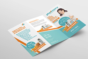 Pharmacy Tri-Fold Brochure Template