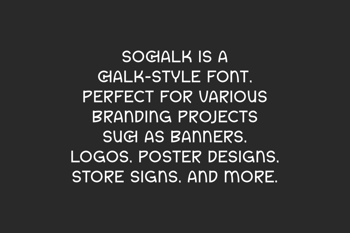 Sochalk - Playful Font, a Sans Serif Font by Iqsiart Studio (Photo 5 of 8)