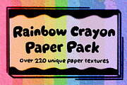 Rainbow Crayon Paper Texture Pack, a Texture Graphic by JillianDeGrieIllustration (Thumbnail 1 of 12)