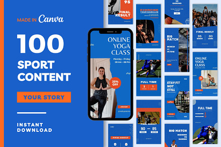 Sports Content Story Template
