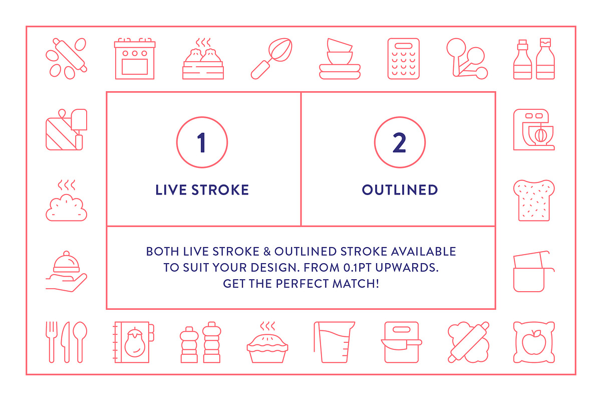 Cooking Line Icons, an Outline Icon by Made by Made (Photo 4 of 7)