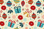 Christmas baubles set and patterns, a Decorative Illustration by Olillia (Thumbnail 18 of 18)
