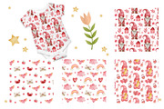 Watercolor Gnomes Valentine's day, a Decorative Illustration by Kira Konoshenko (Thumbnail 6 of 11)