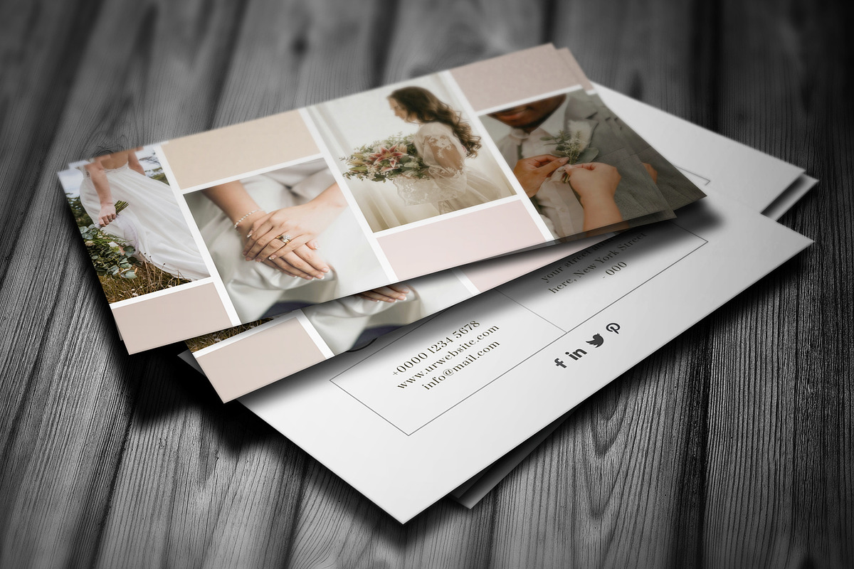 Canva Wedding Business Card, a Business Card Template by Saman Osama (Photo 4 of 5)