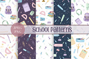 Back to School Patterns, a Pattern Graphic by ArtGiftsStudio (Thumbnail 1 of 4)