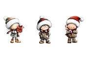Whimsical Winter Kids Clipart Bundle, an Illustration by Daily.Designs (Thumbnail 5 of 5)