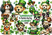 St. Patrick's Day Dog Sublimation Bu, an Illustration by DreamCafeArt (Thumbnail 1 of 3)