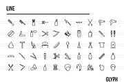 600 Barber's Tools Icons, an Outline Icon by IconBunny (Thumbnail 2 of 3)
