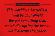 CS Howard Drawn, a Sans Serif Font by Craft Supply Co. (Thumbnail 4 of 8)