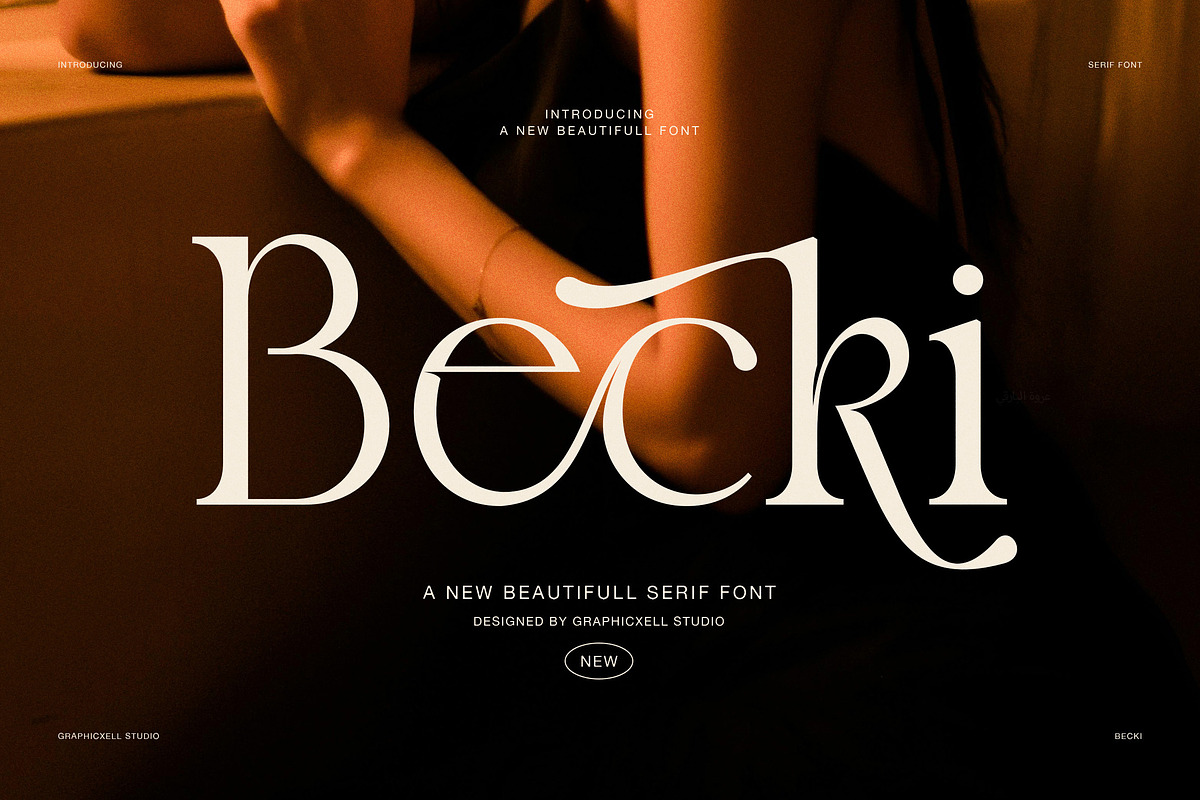 Becki Elegant Serif Display Font, a Serif Font by Graphicxell (Photo 1 of 8)