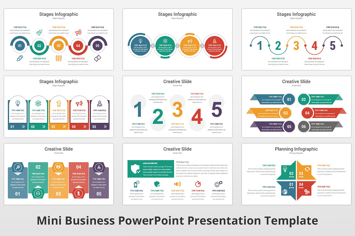 Mini Business PowerPoint Template, a Presentation Template by GraphicStan (Photo 19 of 30)