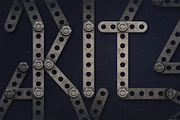 Construction Kit 3D Lettering, a Background Graphic by TVartworks (Thumbnail 2 of 14)