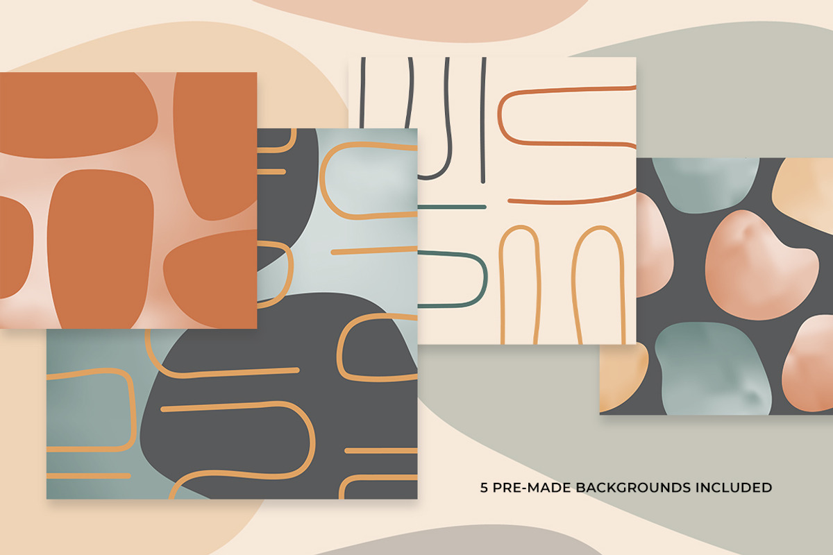 Ethereal - Organic Abstract Shapes, an Illustration by Eesome Design Studio (Photo 6 of 7)