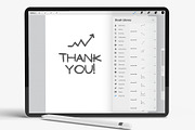 100 Arrow Procreate Stamp Brushes, a Brush Add-On by Greek fonts by nantia.co (Thumbnail 6 of 6)