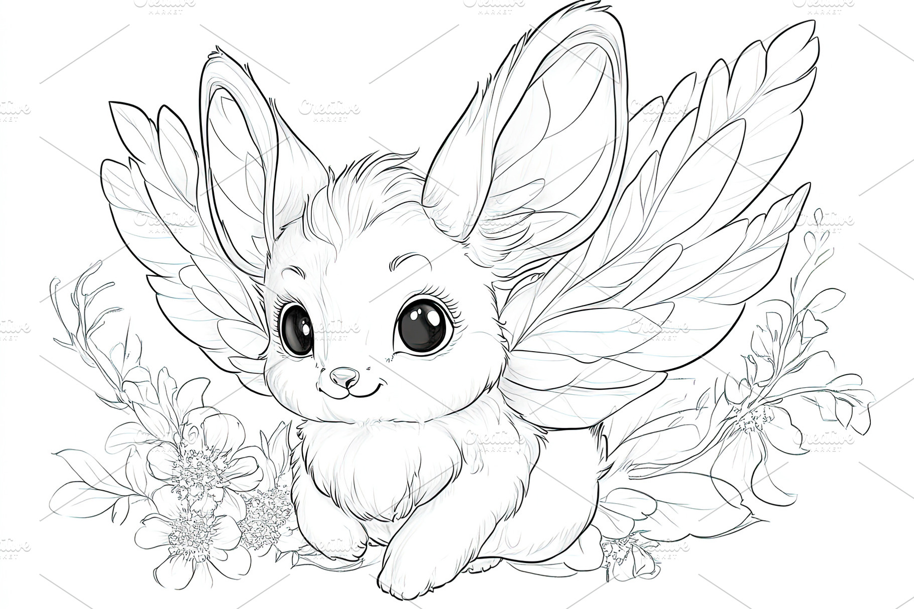 Cute Fantasy Winged Bunny, a School & Education Photo by Ales Munt