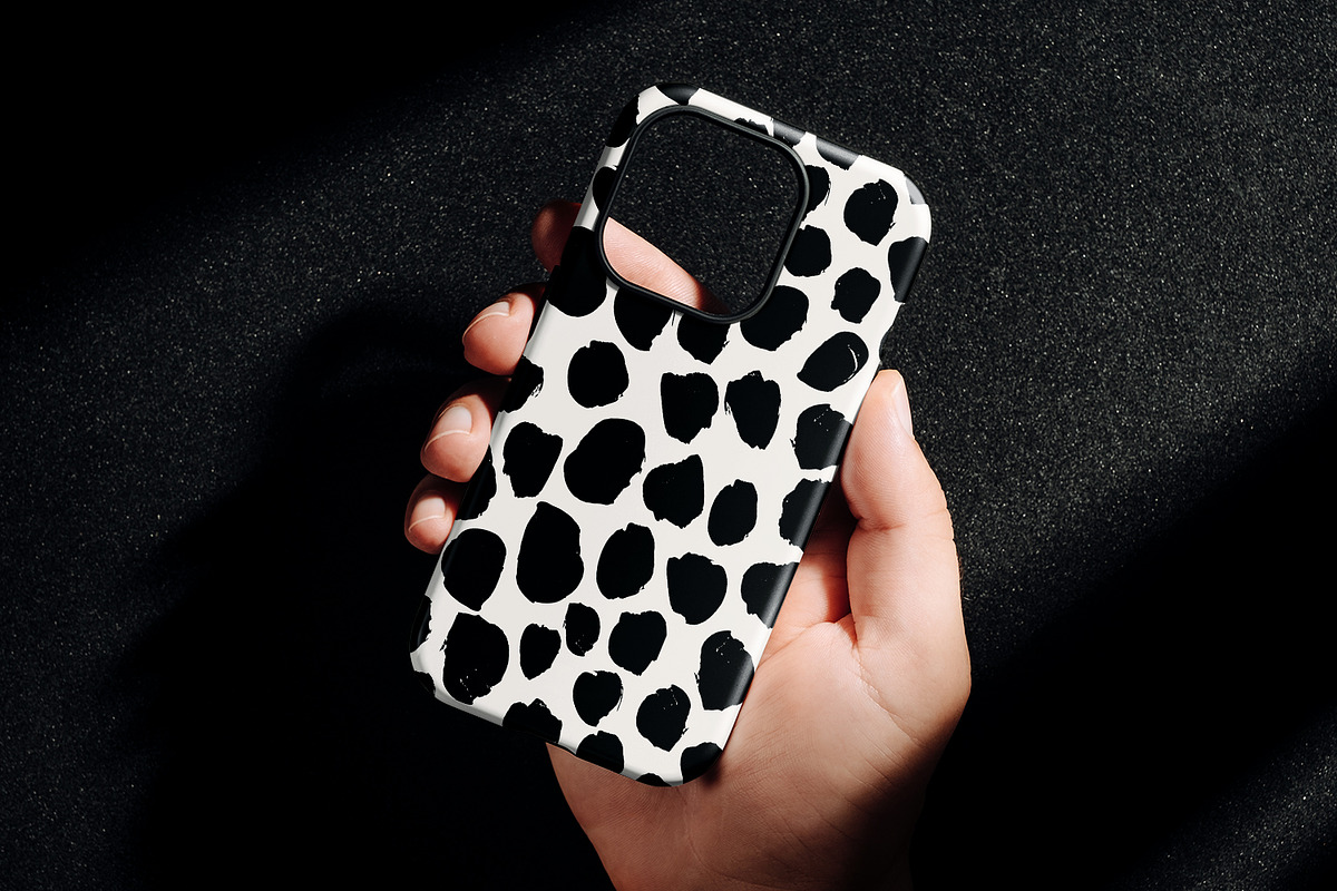 Black Brush Dots, a Pattern Graphic by MalyskaStudio (Photo 6 of 9)