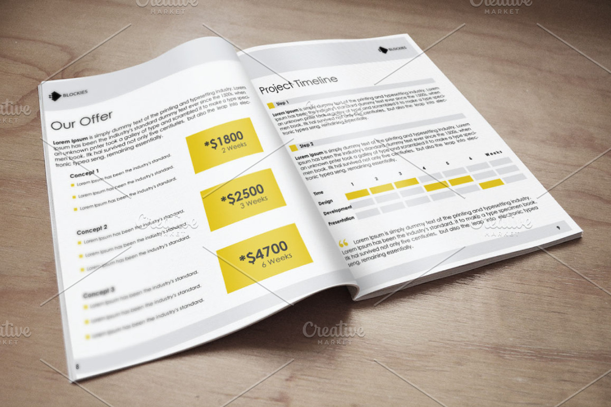 Web Proposal & Annual Report 42% Off, a Stationery Template by Pentaclay (Photo 5 of 5)