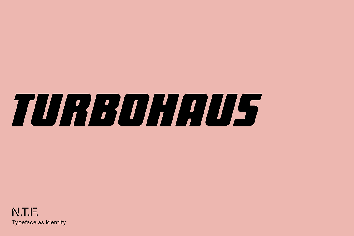 Turbohaus, a Sans Serif Font by Nameless Type Foundry (Photo 1 of 10)