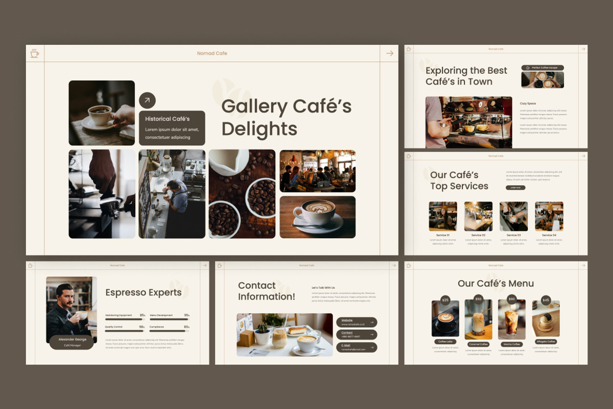 Cafe Presentation Template Slides, a Presentation Template by Antstheme (Photo 2 of 2)