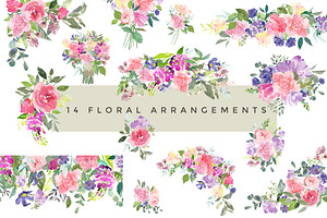 Elouise - Foral Clipart Set