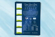 One Page Media Kit in Navy Blue [B], a Templates & Theme by ProductiveandFree (Thumbnail 10 of 11)
