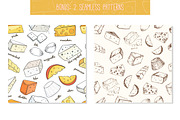 Cheese collection, a Food Illustration by Tatti Graphic Studio (Thumbnail 3 of 3)