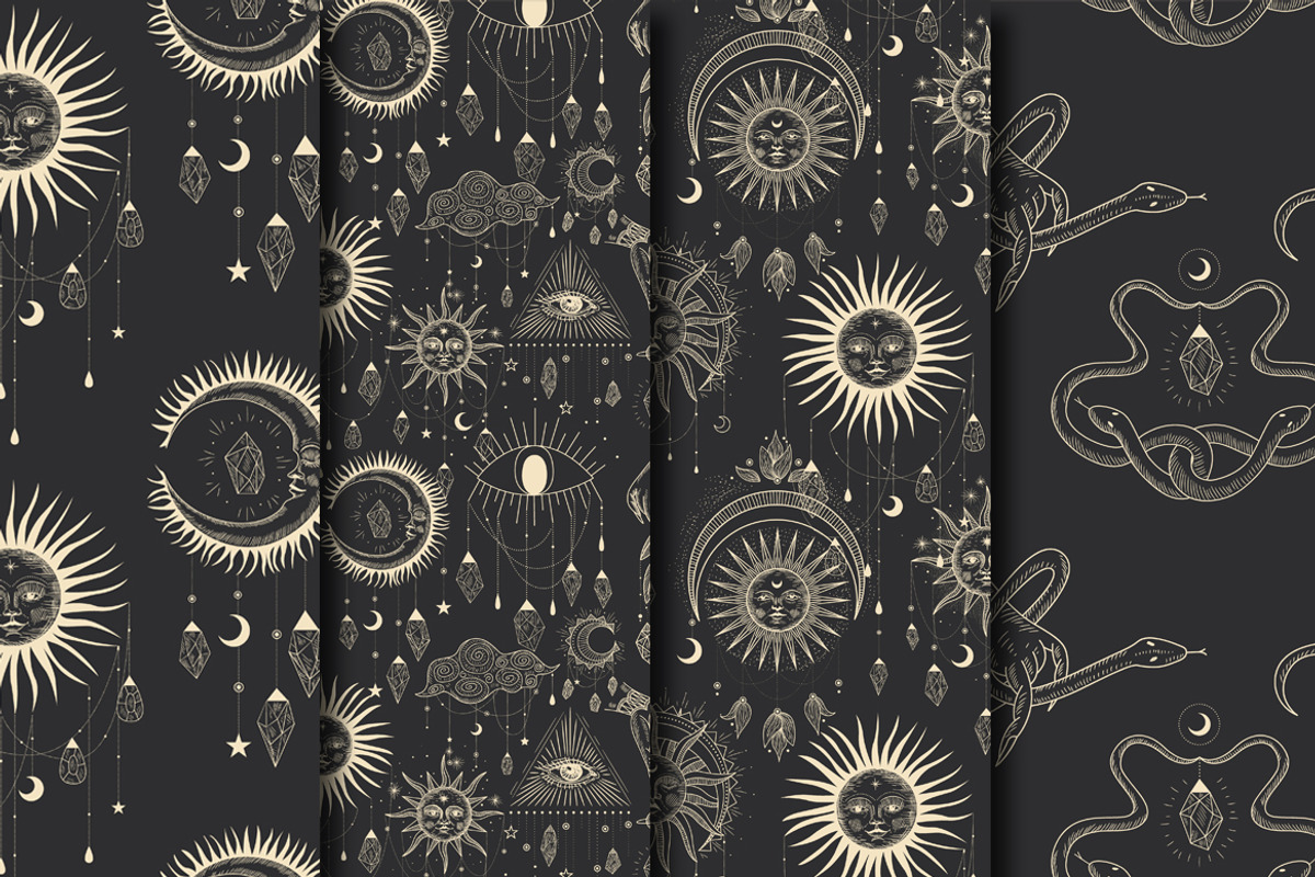 Shine. Sun, moon, stars and crystals, an Illustration by Chikovnaya (Photo 13 of 13)