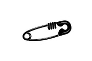 Safety Pin Vector Silhouette Bundle, an Illustration by Designs_River (Thumbnail 4 of 20)