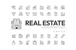 Real Estate And Apartment Icons